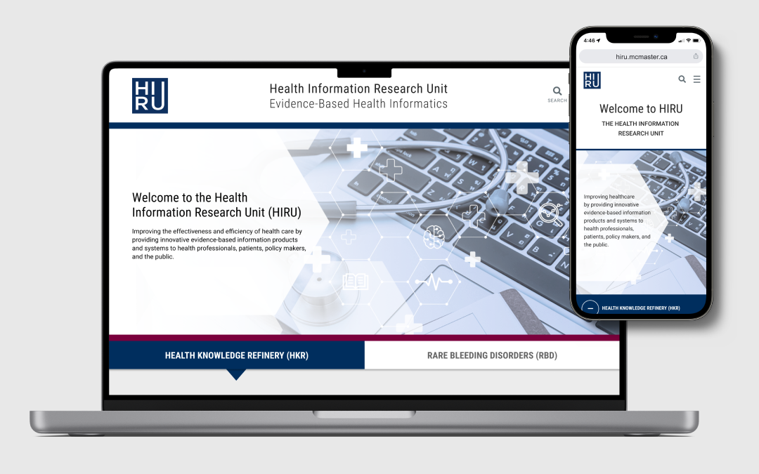 Health information Research Unit (HIRU) website